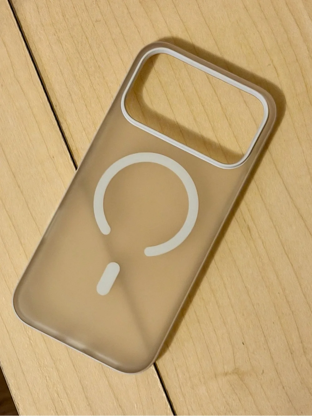 Belkin Clear Frosted MagSafe-Compatible iPhone 17 Pro Max Case in Beige